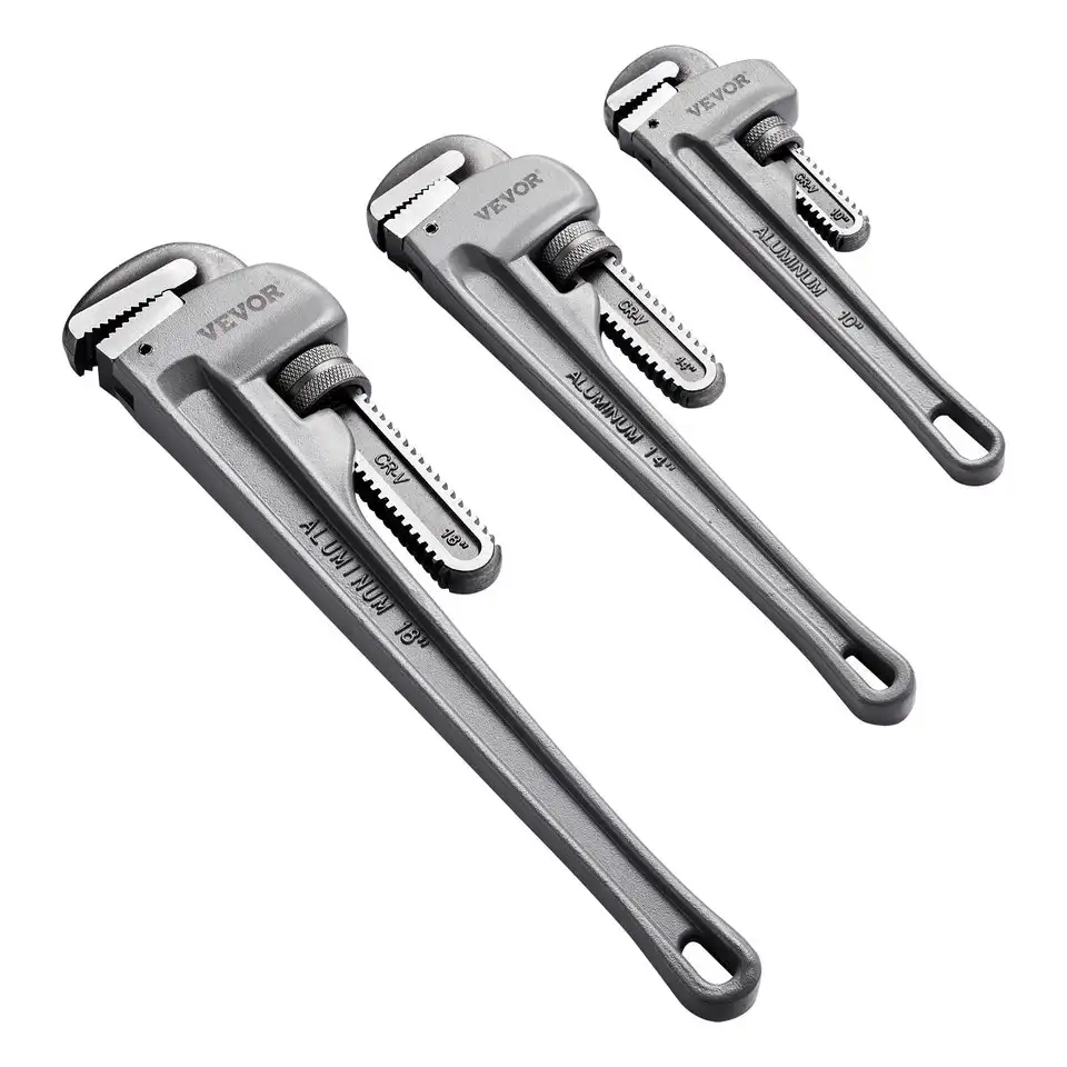 Vevor 3-Piece Heavy-Duty Straight Pipe Wrench Set