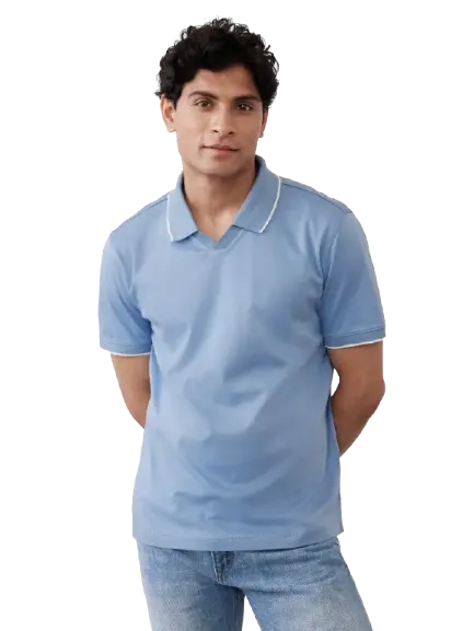 Banana Republic Factory Men's Slim-Fit 100% Cotton Luxe Touch Polo