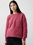 Banana Republic Womens Quilted Sweatshirt