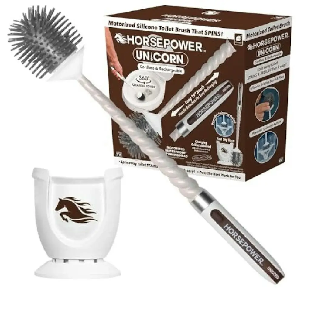 Horsepower Unicorn Spinning Toilet Brush