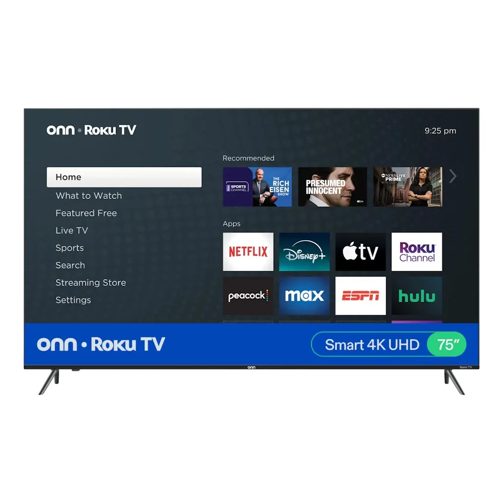 Open-Box Onn 100044717 75" 4K LED UHD Roku Smart TV