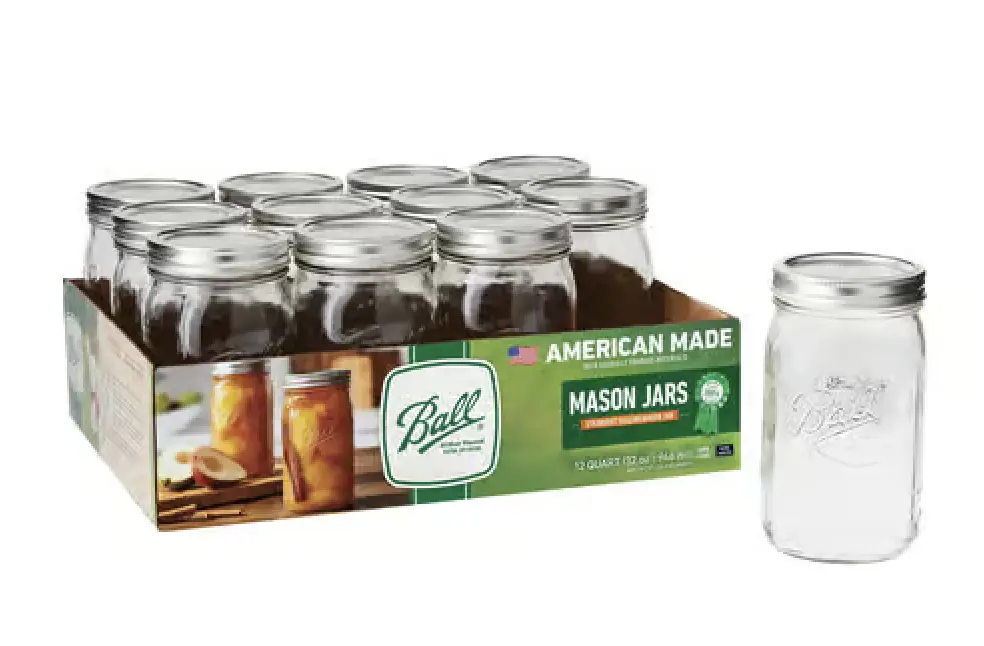 Ball 32-oz. Wide Mouth Mason Jar 12-Pack
