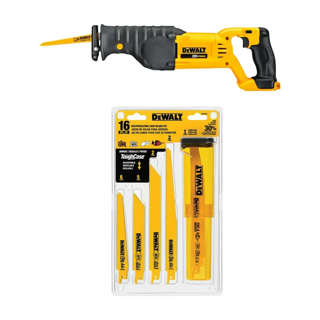 DeWalt 20V Reciprocating Saw w/ 16-Pack Reciprocating Blades