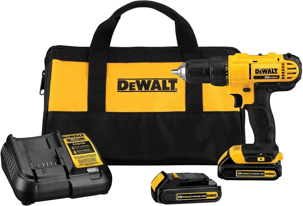 DeWalt 20V Max Cordless Li-Ion 1/2" Compact Drill Driver Kit w/ Battery & Charger