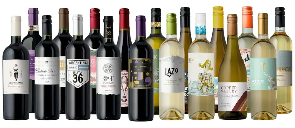 Splash Wines 5-Star 18-Bottle Wine Case