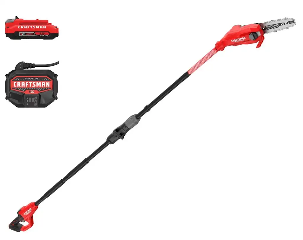 Craftsman V20 Brushless 20V 8" Battery Pole Saw w/ Battery and Charger