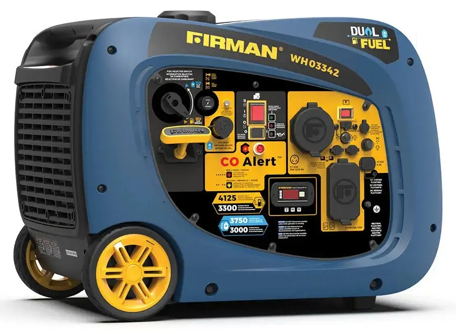 Firman Electric Start 3300W Dual Fuel Portable Generator