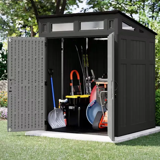 Craftsman 6x5-Foot Modern Lean-to Resin Storage Shed