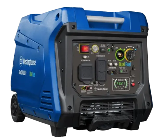 Open-Box Westinghouse 3900W Dual Fuel Inverter Generator with CO Sensor