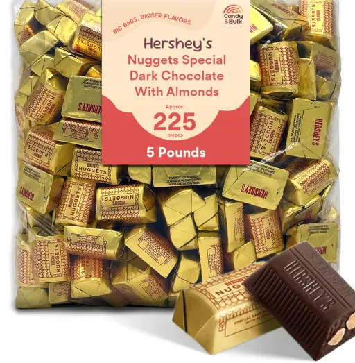 Hershey's Nuggets Special Dark with Almonds 10-lb. Bag