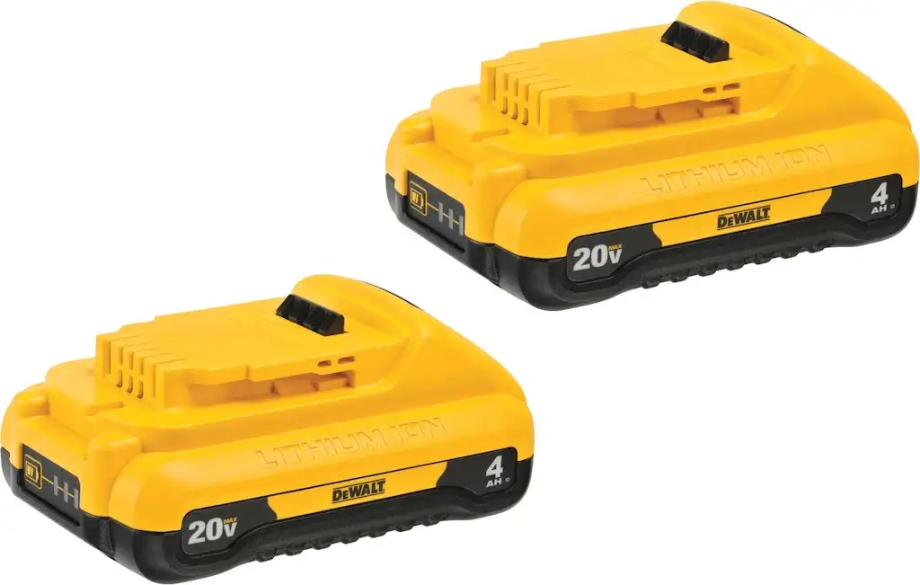 DeWalt 20V MAX 4Ah Lithium Ion Battery 2-Pack