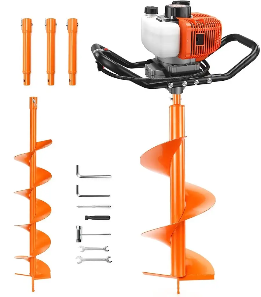 63CC Gas Powered Post Hole Digger Earth Auger