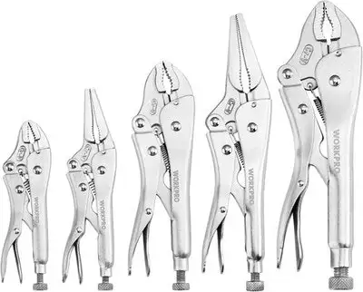 WORKPRO 5-Piece Locking Pliers Set