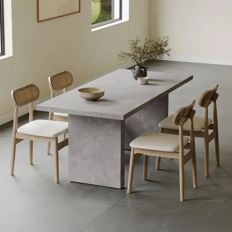 Todd Japandi 67" Double Pedestal Dining Table