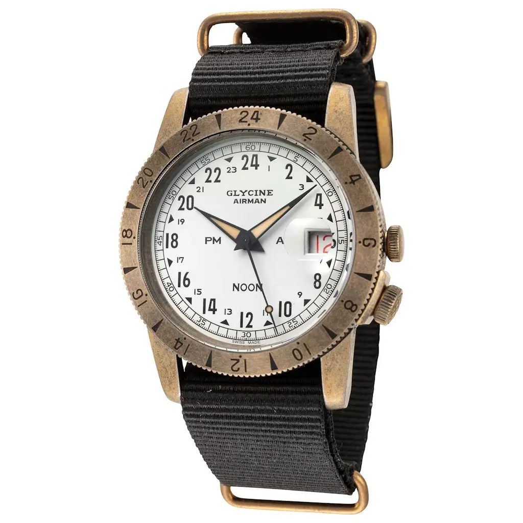 Glycine Airman Vintage Noon Automatic Watch