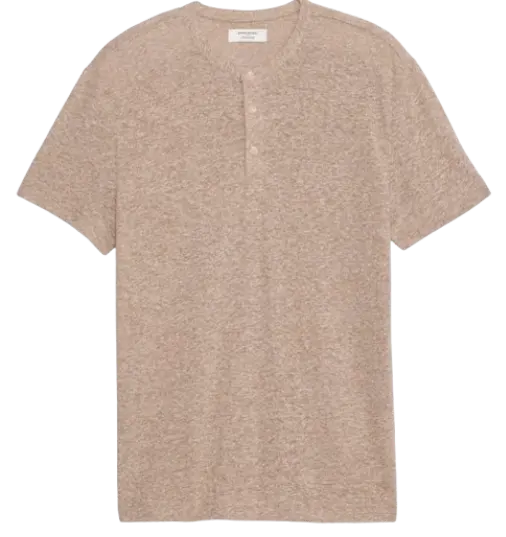 Banana Republic Factory Men's Linen-Blend Henley