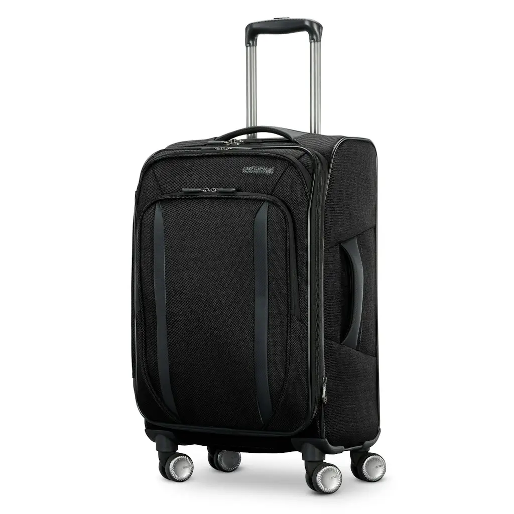 American Tourister Dash XLT Softside Medium Checked Spinner