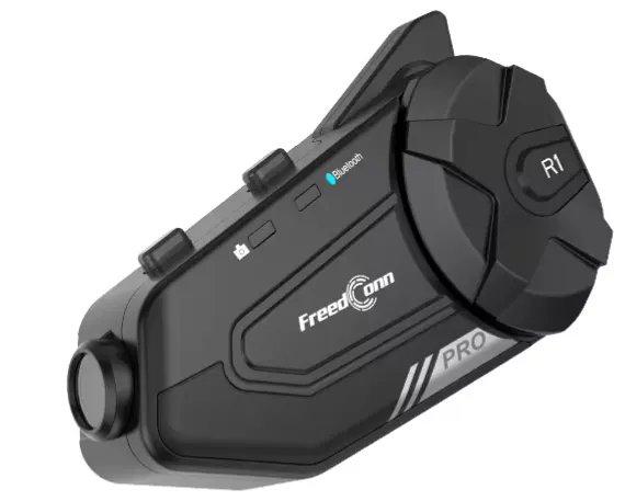 FreedConn R1 PRO Motorcycle Helmet Bluetooth Headset w/ Camera