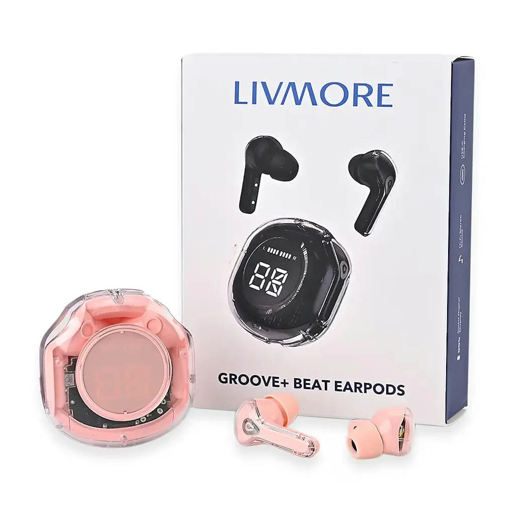 Livmore TWS Wireless Earbuds with Display