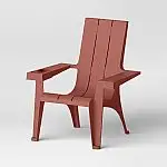 Room Essentials Resin Stackable Adirondack Chair Cinnamon