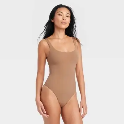 Auden Women's 4-Way Stretch Tank Bodysuit