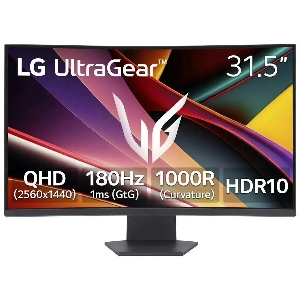Open-Box LG 32" 1440p HDR 180Hz FreeSync Curved Gaming Monitor