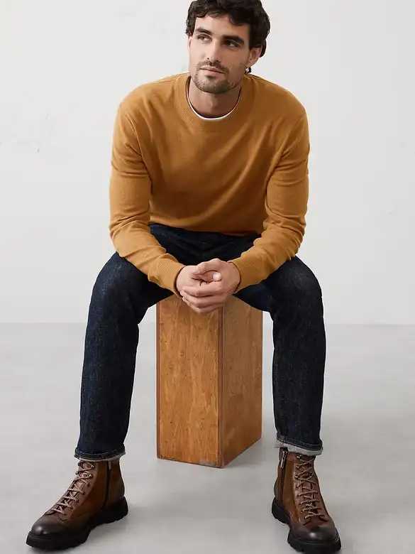 Banana Republic Factory Men's Cloud Soft Crew-Neck Sweater