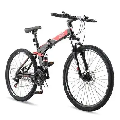 Foldable MTB 26" 21-Speed Full Suspension Bike