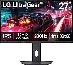 LG UltraGear 27G610A-B 27" 1440p HDR 200 Hz Gaming Monitor