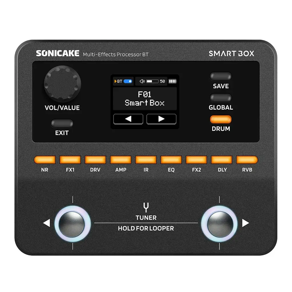 Sonicake Smart Box Multi-Effects Processor for Guitar & Bass