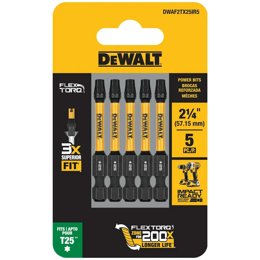 DeWalt FlexTorq Torx Impact Driver Bit 5-Pack