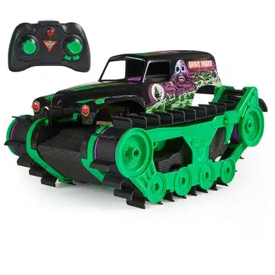 Monster Jam Grave Digger Trax All-Terrain Remote Control Vehicle