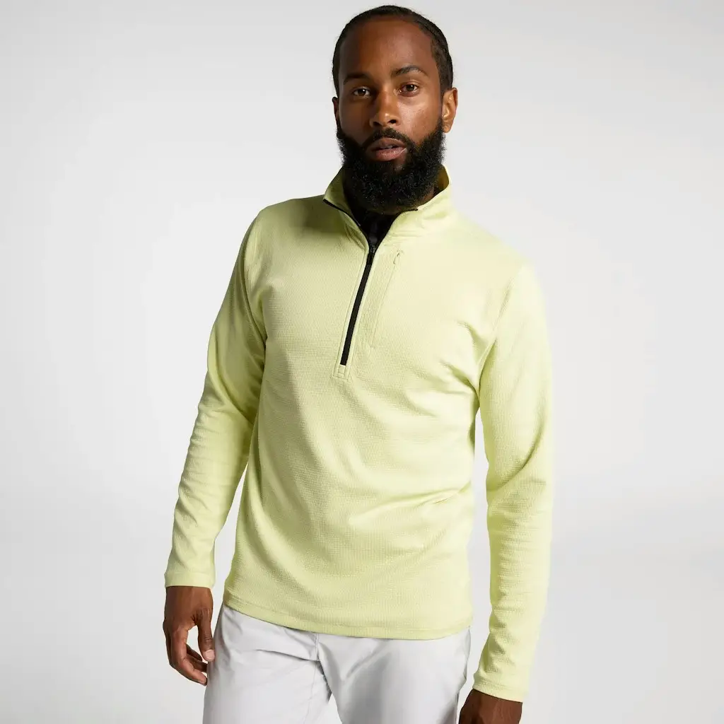 VRST Men's Element Textured 1/4-Zip Golf Pullover