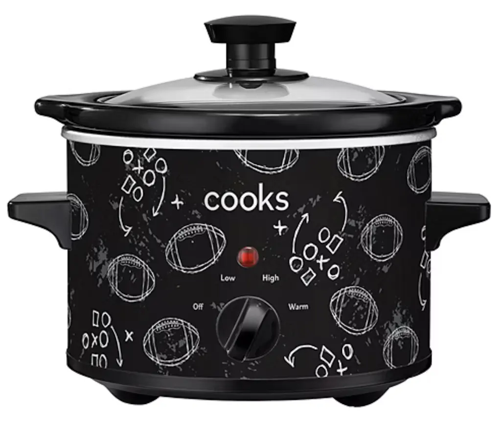 Cooks 1.5-Qt. Football Print Slow Cooker
