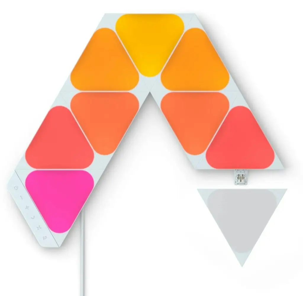 Nanoleaf Shapes Mini Triangles Smart LED Wall Light Kit