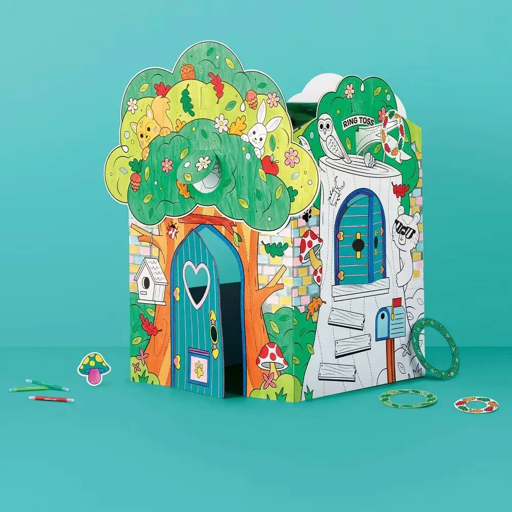 Mondo Llama Color-Your-Own Tree House Fort