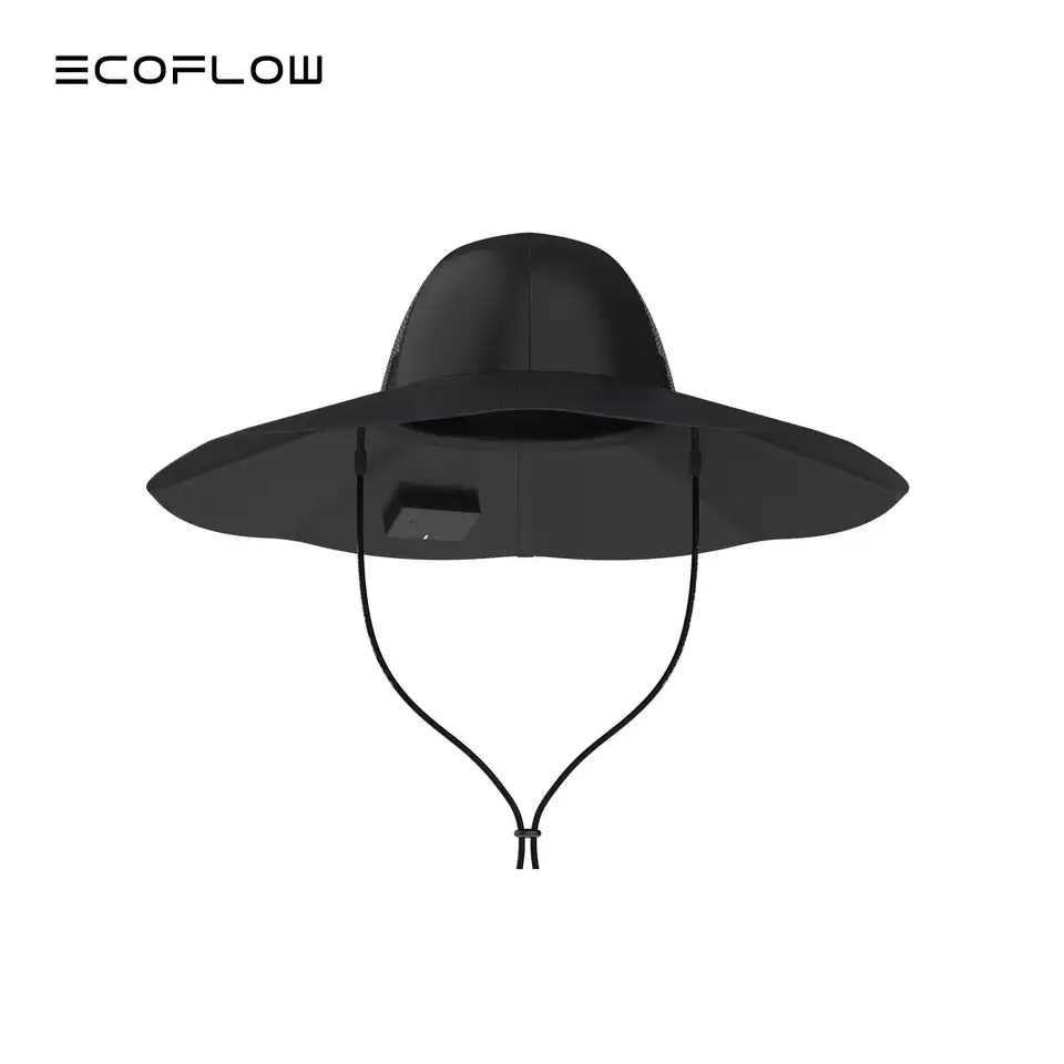 Refurb EcoFlow Power Hat Solar Charging Bucket Hat w/ Dual USB Ports