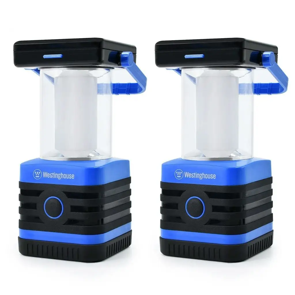 Westinghouse Solar Rechargeable LED Camping Lantern 2-Pack