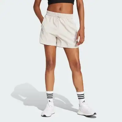adidas Women's Essentials 3-Stripes Lifestyle Woven Shorts