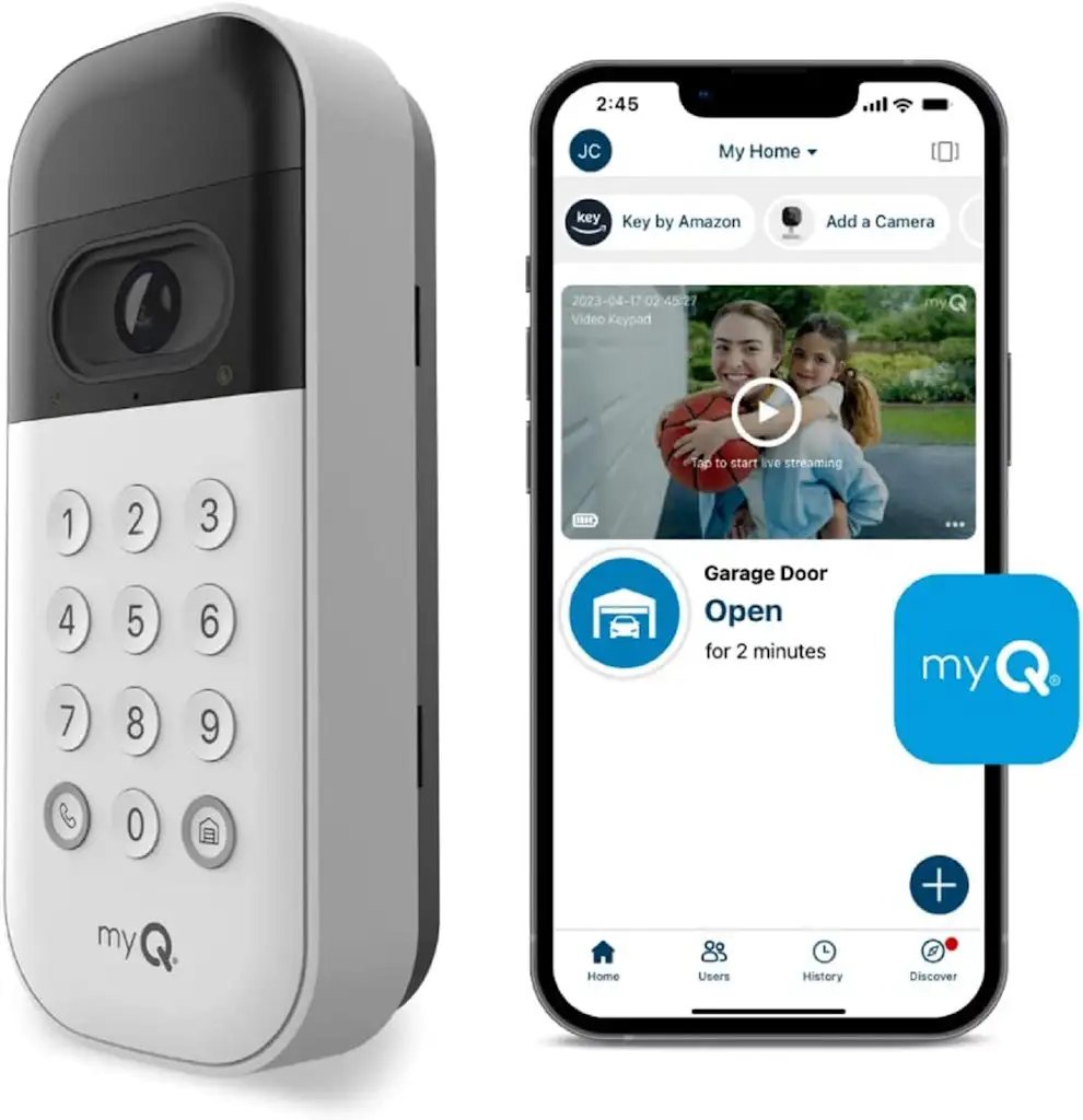 Chamberlain VKP1-MYQ myQ Smart Garage Video Keypad