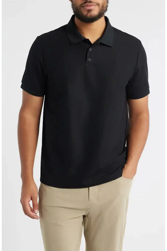Zella Textured Performance Polo