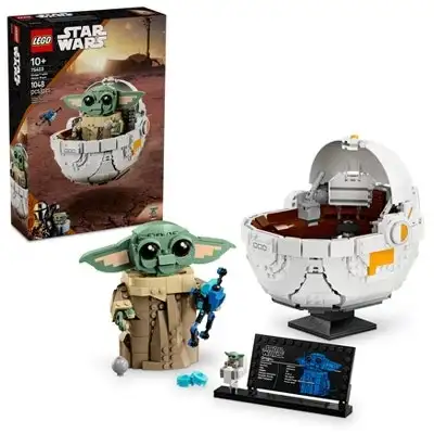 LEGO Star Wars: The Mandalorian Grogu with Hover Pram Building Set