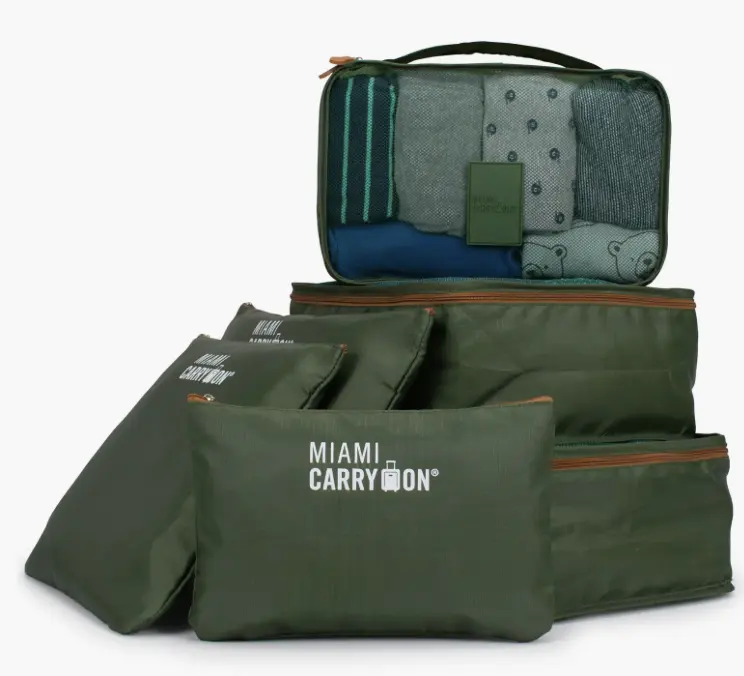 Miami Carry On Travelers 6-Piece Organizational Packing Cubes
