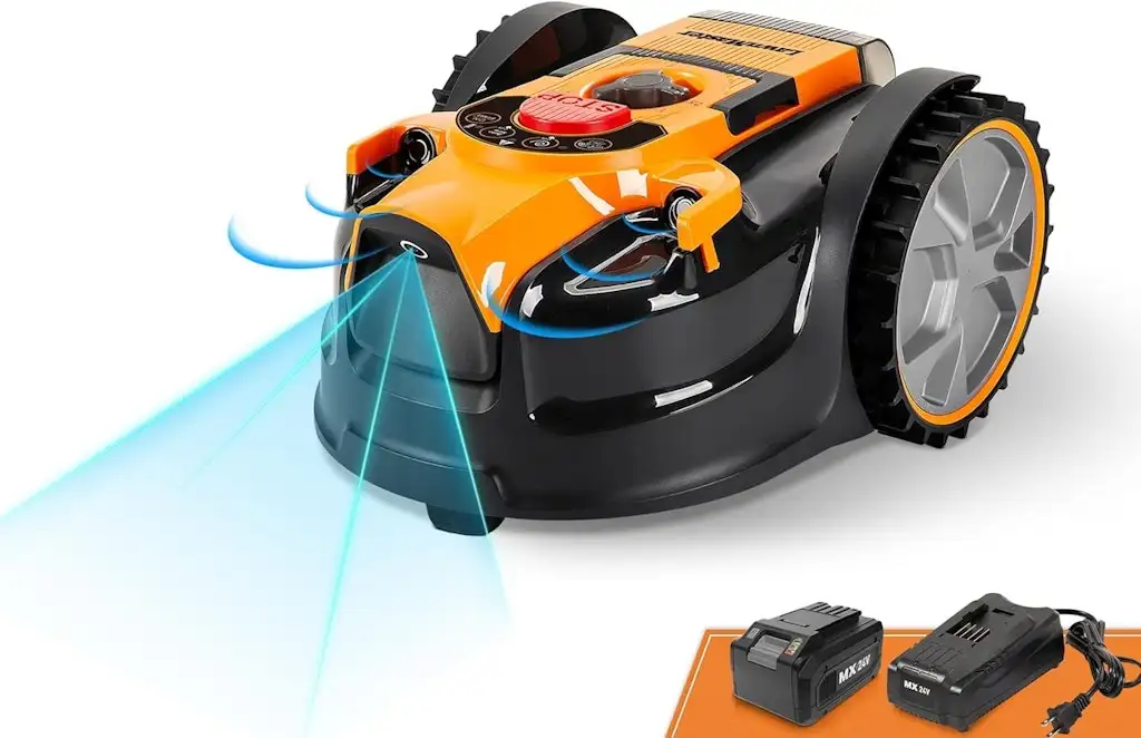 LawnMaster OcuMow Perimeter Wire Free Robot Lawn Mower