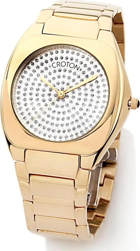 Croton Men's / Women's Dress Bracelet Watch w/ Interchangeable Leather Strap
