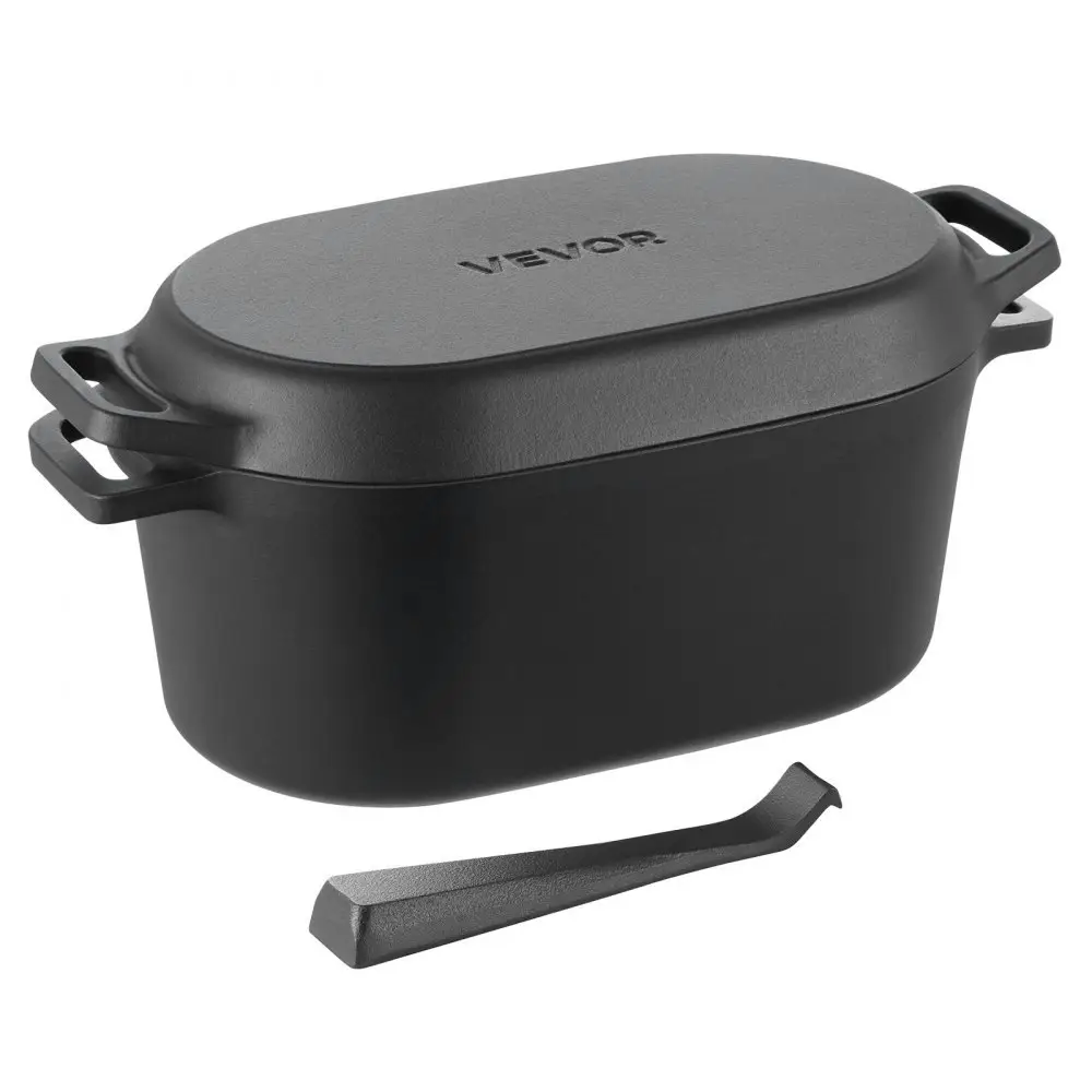 VEVOR 3.5-Quart Enameled Cast Iron Dutch Oven