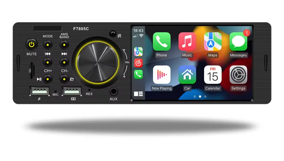 BQCC 1 Din 4.1" MP5 Car Player