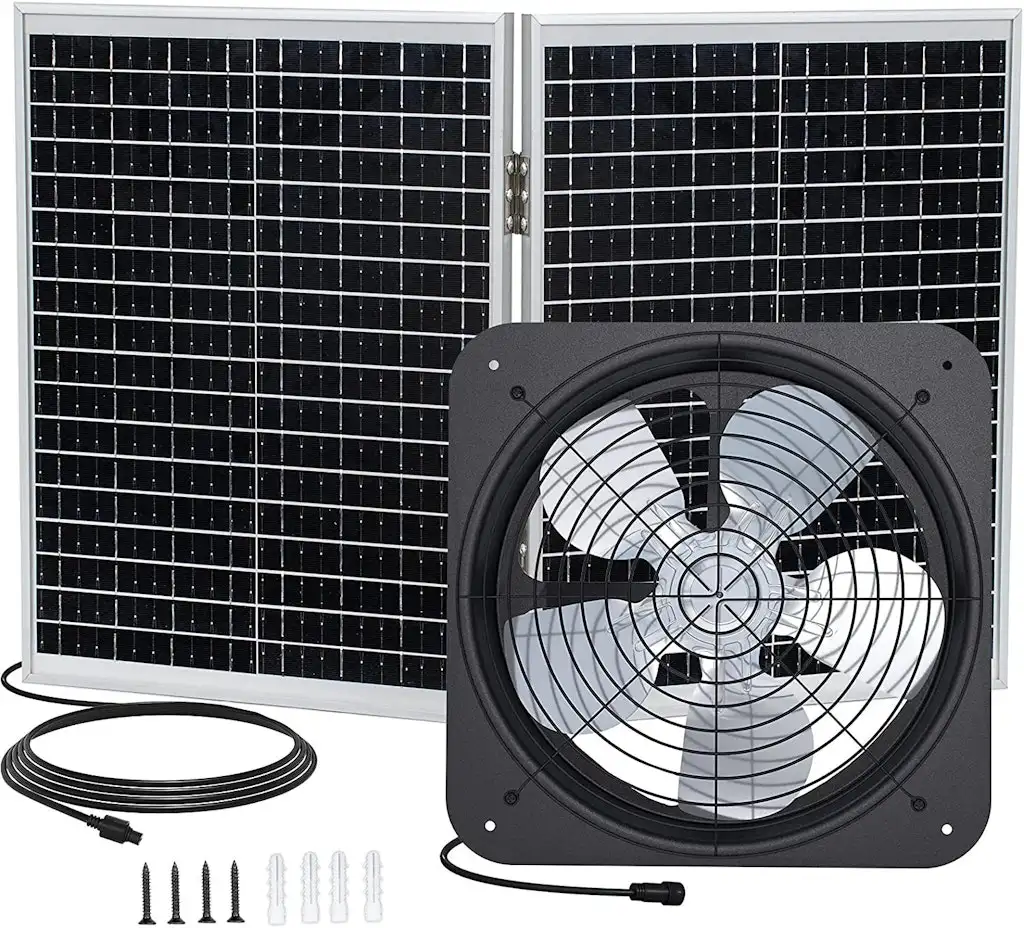 50W 14" Solar Attic Fan Kit