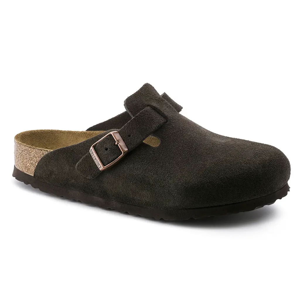 Birkenstock Unisex Boston Soft Footbed Suede Leather Clogs