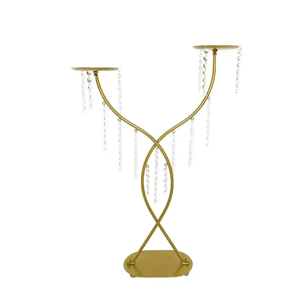 2 Metal Flower Stands